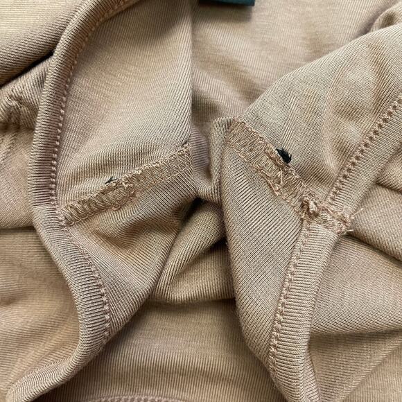 Forever 21 Low Scoop Back Short Sleeve Bodysuit Dusty Pink Brown Mauve NWOT XS - Picture 15 of 16